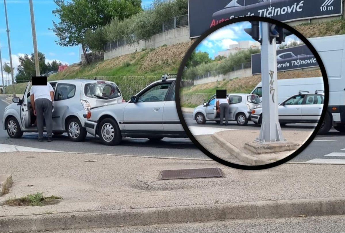 PROMETNA NESREĆA U SPLITU Sudar dvaju osobnih vozila, prometuje se uz poteškoće