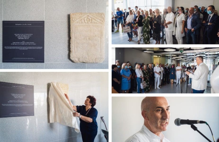 VELIKI DOGAĐAJ U SPLITSKOM RODILIŠTU Otkrivena replika nadgrobne stele primalje Elije Sotere iz drugog stoljeća nakon Krista