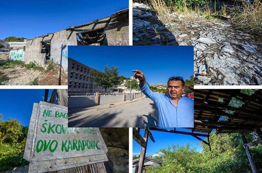 TKO UGROŽAVA ZDRAVLJE DJECE? Učenici OŠ na Šinama doslovno gaze po azbestu nekoliko metara od škole!