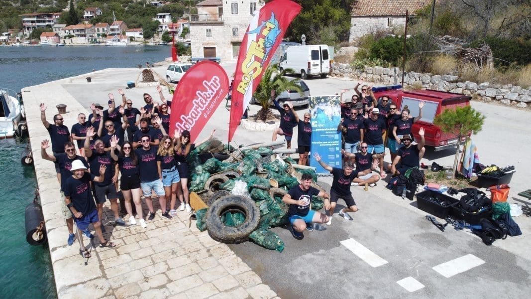 UPA Rostrum - Split odradila akciju čišćenja podmorja u Drveniku Velikom