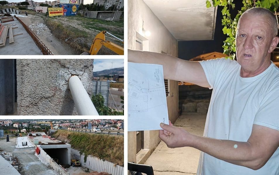 STANARI UZ GRADILIŠTE ZAPADNE RAMPE U OČAJU "Mi smo građani drugog reda. Nitko nas nije obišao ni pitao išta. Kuće nam imaju pukotine zbog radova"