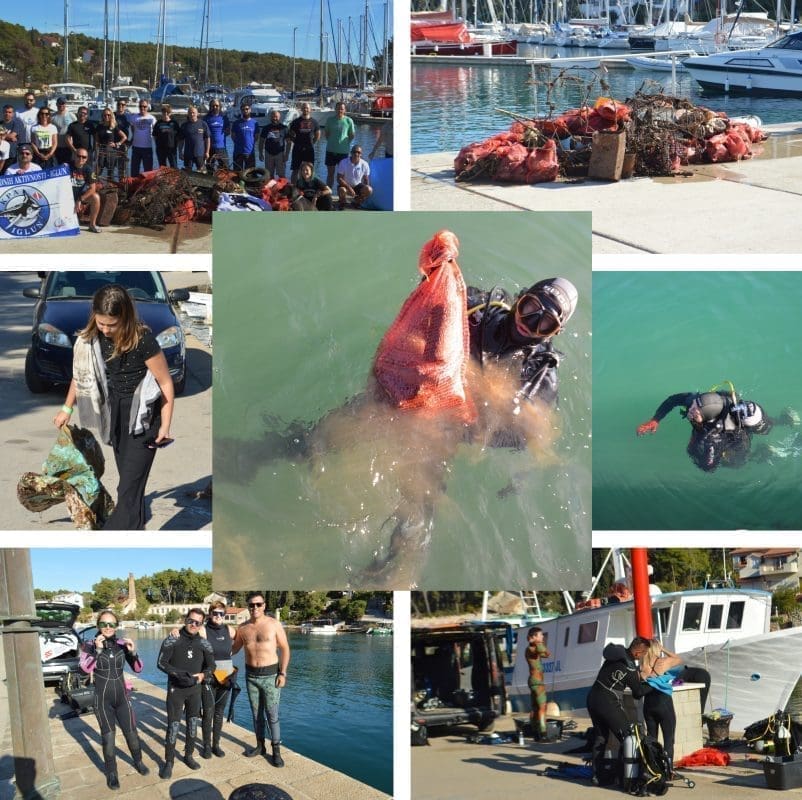 USPJEŠNA EKO AKCIJA Tone otpada izvađene s morskog dana na Hvaru: Vraćena mu je prirodna ljepota