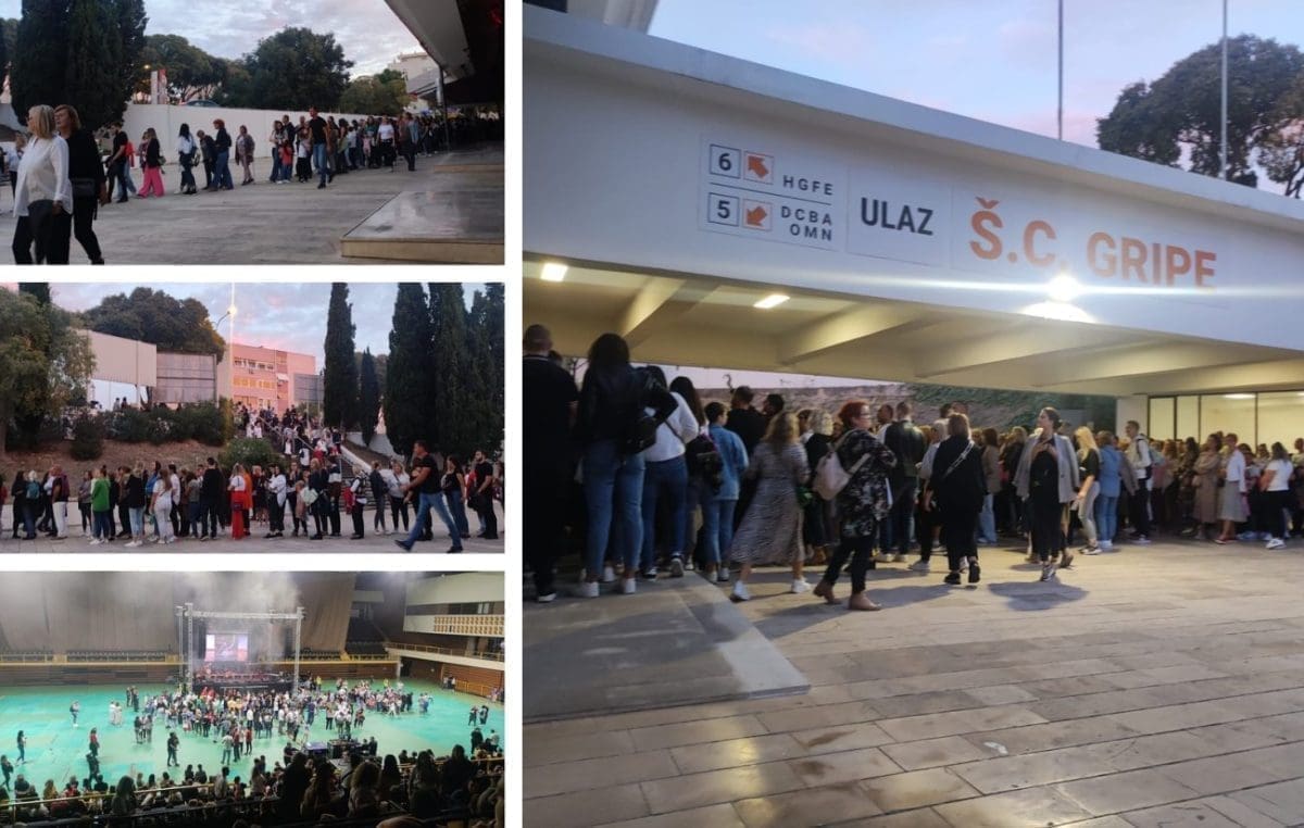 OGROMNA GUŽVA NA SPLITSKIM GRIPAMA Priprema se veliki spektakl, mnogi su odlučili subotnju večer iskoristi za uživanje u modernoj duhovnoj glazbi