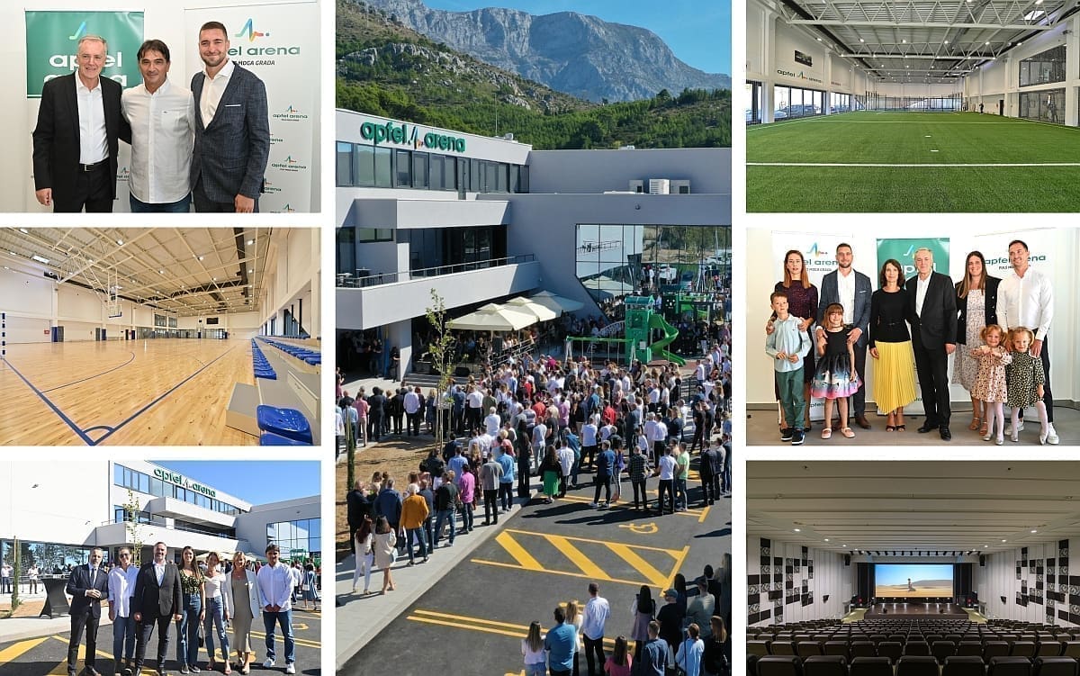 INVESTICIJA OD 100 MILIJUNA KUNA: U Makarskoj otvorena Apfel Arena, jedinstveni sportsko-kulturni centar u Dalmaciji. Stigli svi - od Dalića do Jakobušića