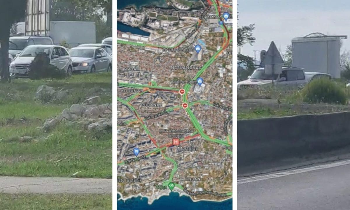 PROMET U SPLITU JE U 'CRVENOM' Ogromna gužva i kilometarska kolona na izlazima iz grada, krkljanac na Sirobuji i Širini: "Kao da se nešto dogodilo?"