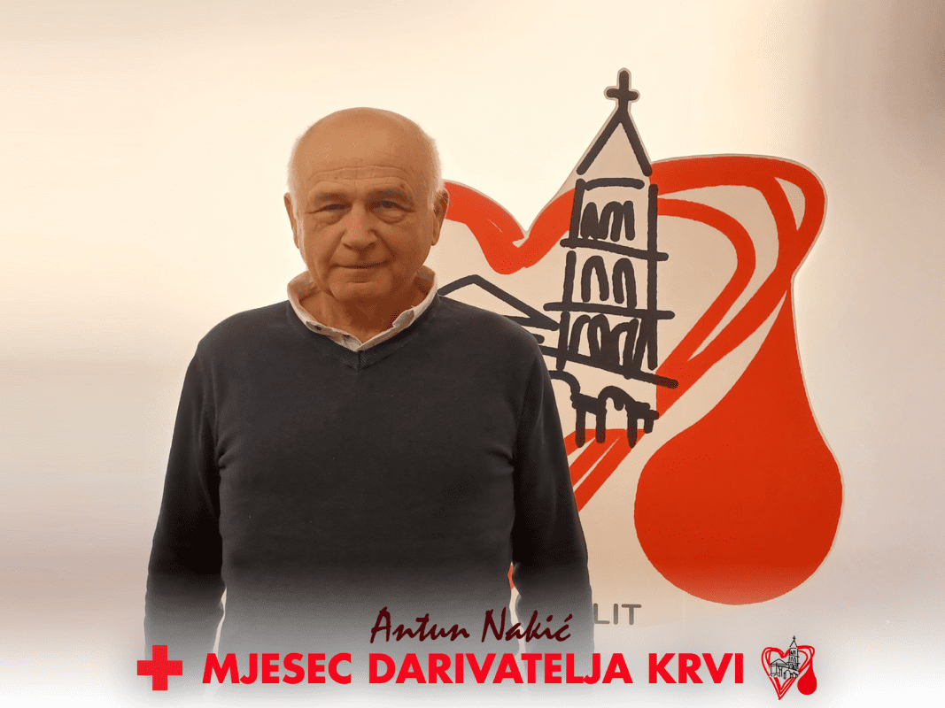 MJESEC DARIVATELJA KRVI Heroji među nama: Umirovljeni pravnik i nekadašnji predsjednik Kluba DDK Samouprave i uprave Antun Nakić u pola stoljeća darovao 125 doza krvi