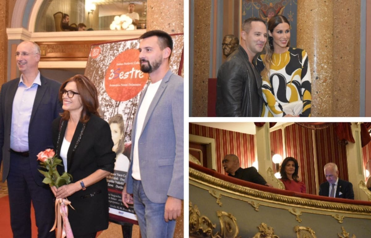 OTVORENA NOVA SEZONA U HNK SPLIT Brojni poznati Splićani pogledali premijeru drame Tri sestre, gradonačelnik Puljak sjedio daleko od intendanta Šestana