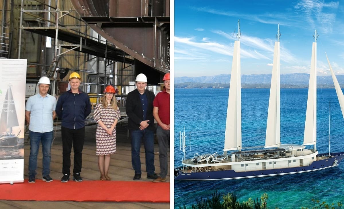 BRODOSPLIT SE POHVALIO Položena kobilica "zero emission" putničkog jedrenjaka sa nultom emisijom ispušnih plinova