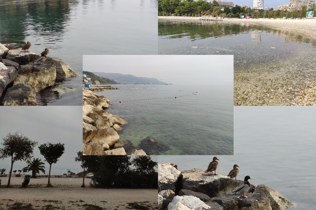 PRAVI JESENSKI DAN U SPLITU More je bilo neuobičajeno mirno, donosimo veliki đir obalom