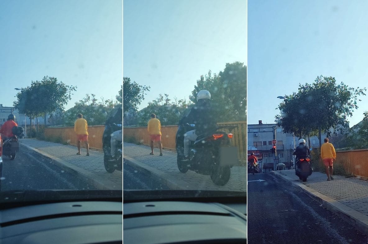 "MOŽETE LI TO VJEROVATI?" Umjesto da čekaju u koloni, motociklisti u Splitu voze po nogostupu, ali smetaju im pješaci...