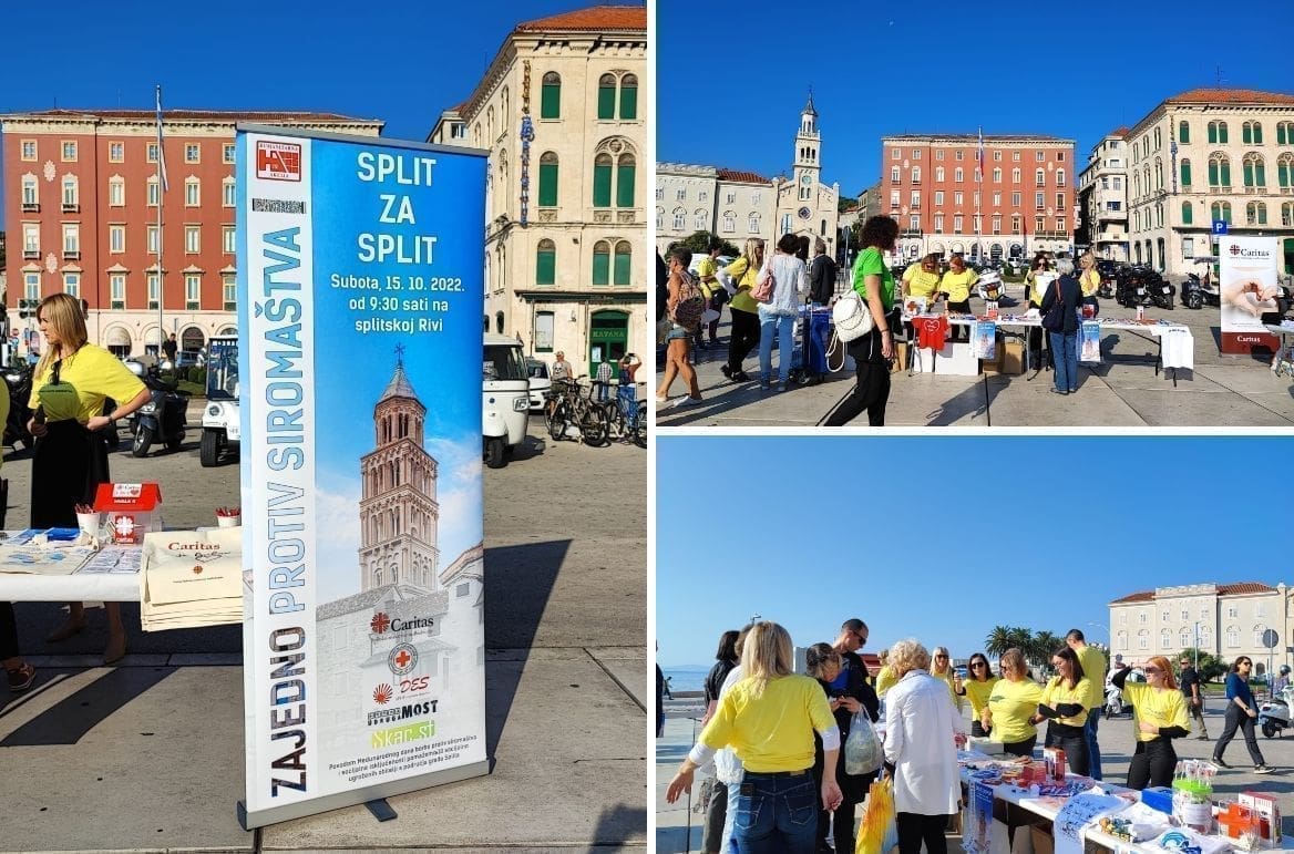 "SPLIT ZA SPLIT" Na Rivi se održava humanitarna akcija s kojom pomažete 10 socijalno najugroženijih obitelji s područja Splita