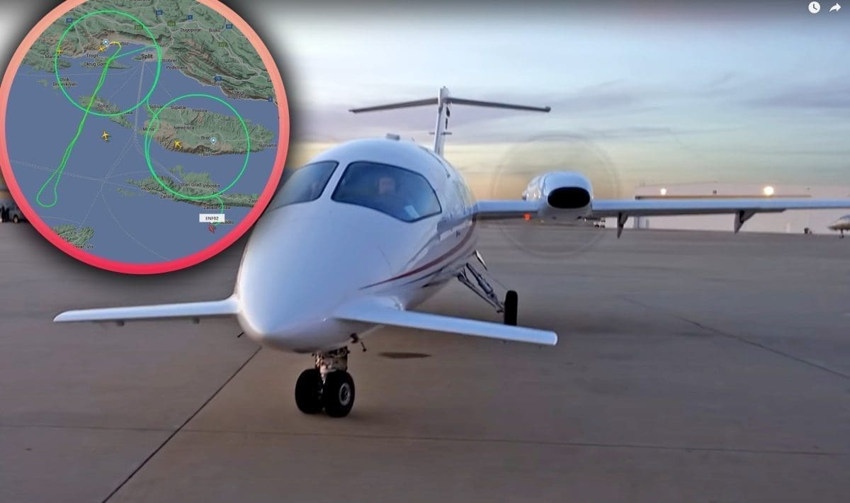ŠTO SE DOGAĐALO IZNAD SPLITA? Brojni građani uočili koncentrično gibanje zrakoplova iznad Resnika i Brača. Evo o čemu se radi