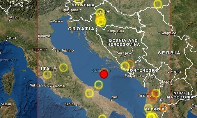 Jutro novi potres u Jadranu, bio je slabog intentiteta