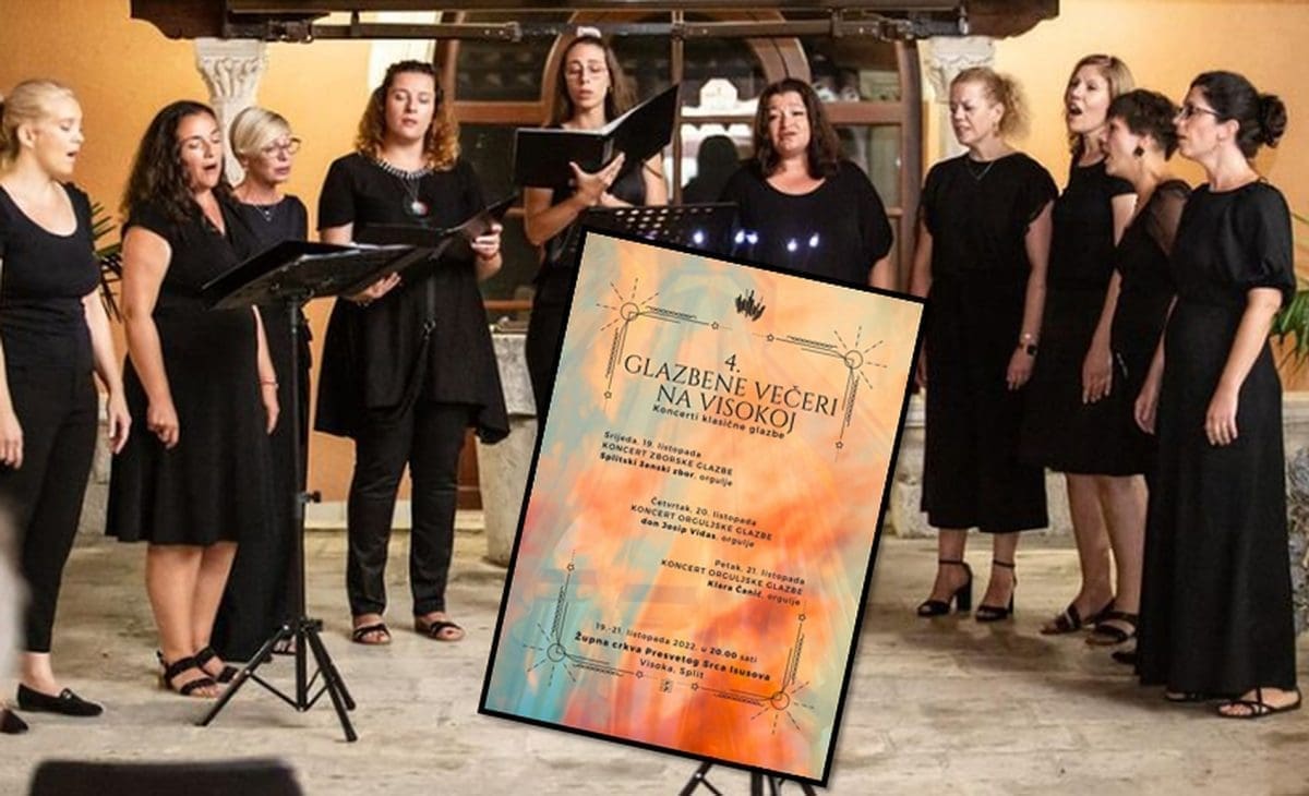 ZAPOČINJU GLAZBENE VEČERI NA VISOKOJ Festival će obogatiti članice Splitskog ženskog zbora