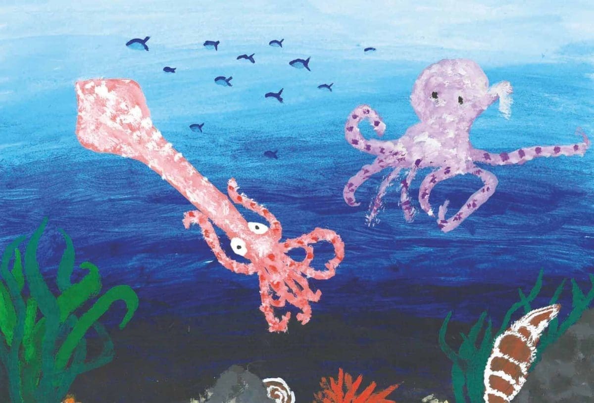 SRDELIJADA U KAŠTELANSKOJ ŠKOLI Tema je Plavi morski svijet