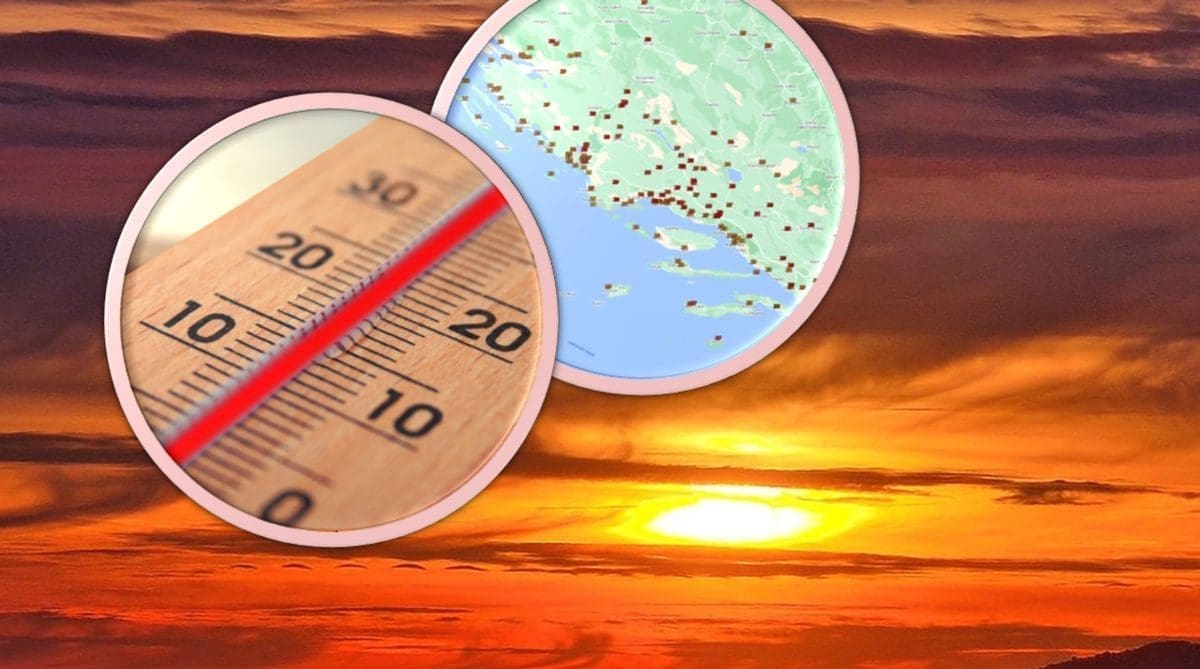 'PADAJU' TEMPERATURNI REKORDI U DALMACIJI Izrazito visoka temperatura izmjerena u jednom gradu u Zagori! No, nevjerojatan meteorološki podatak stiže iz mjesta u kliškom zaleđu