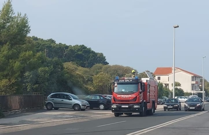 POŽAR KOD PARKA MLADEŽI Vatrogasci pojurili na mjesto događaja