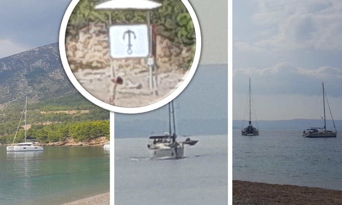 SRAMOTA NA POPULARNOJ DALMATINSKOJ PLAŽI Unatoč strogim zabranama mnogi usidrili svoja plovila između šokiranih kupača: "Sramota, smra*ovi jedni, ima ih sada više od deset..."