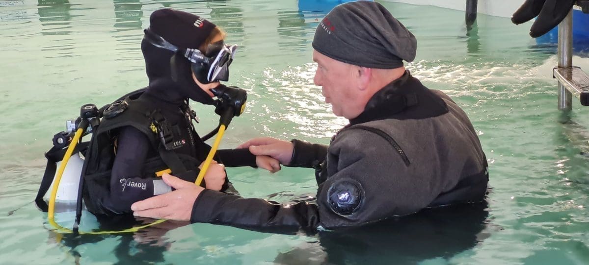 MEĐUNARODNI SAJAM RIBARSTVA, AKVAKULTURE, SPORTSKOG RIBOLOVA I SPORTOVA Ronilačka atrakcija na Crofish sajmu