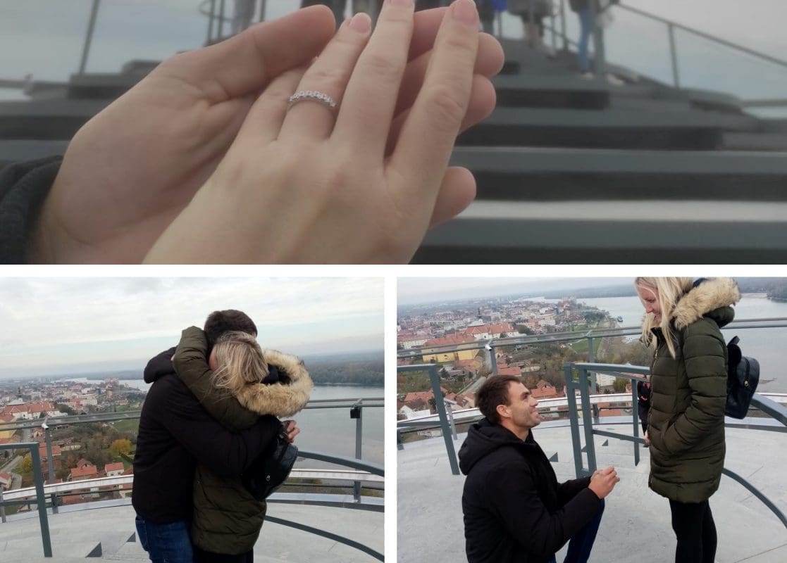 NAJROMANITIČNIJI PRIZORI IZ VUKOVARA Omišanin na Vodotornju zaprosio djevojku