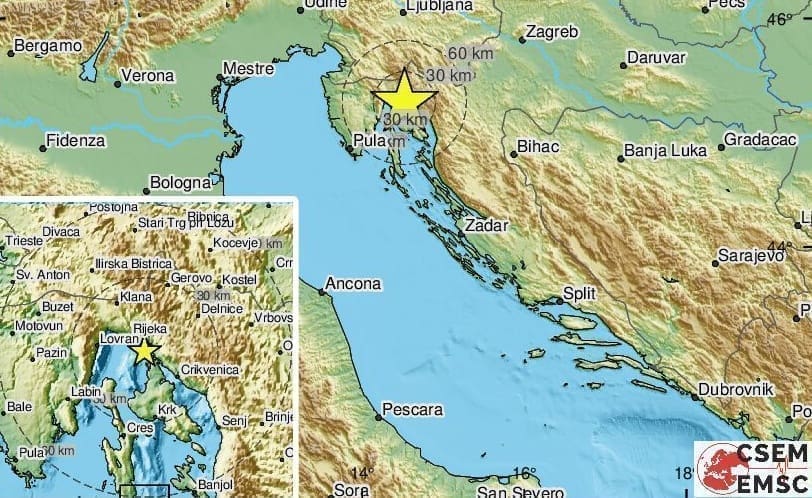 Noćas se treslo uz obalu: "Počelo je tutnjati, zatim se zatresla kuća"