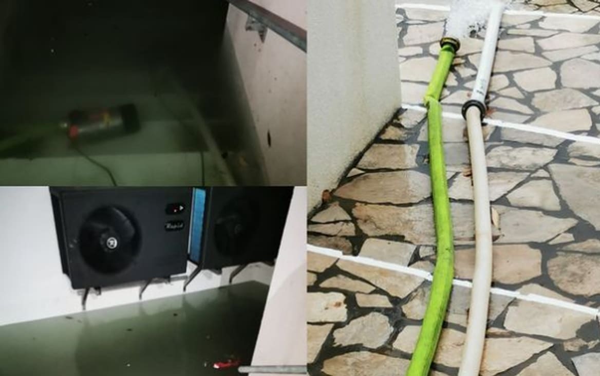 KIŠA PROUZROČILA OGROMNE PROBLEME U DALMACIJI Poplavio objekt kod Makarske, vatrogasci 'uskočili' u pomoć