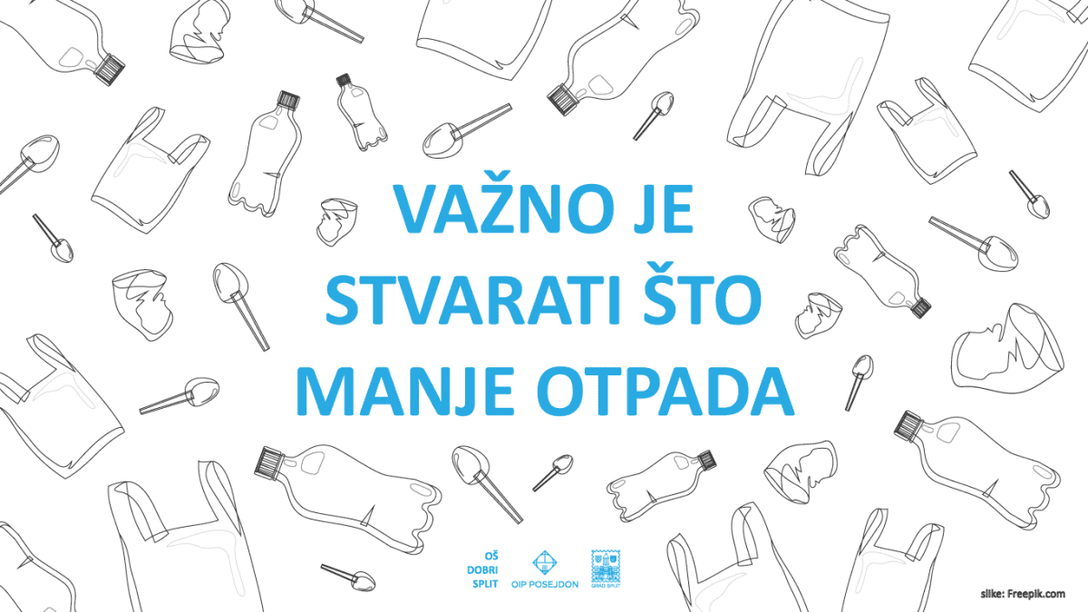 VAŽNO JE STVARATI ŠTO MANJE OTPADA OIP Posejdon i Osnovna škola Dobri pozivaju na otvaranje edukativne izložbe