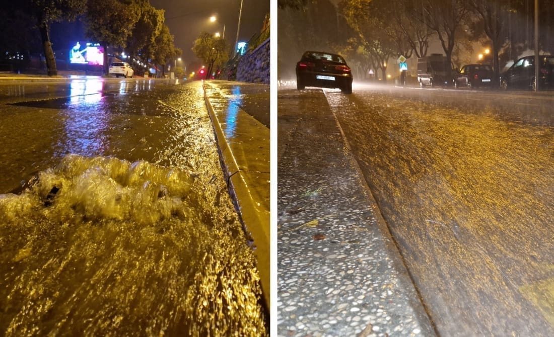 U SAMO NEKOLIKO MINUTA ULICE SE NAŠLE POD VODOM Evo koliko je potrebno kiše da splitske ulice postanu potoci
