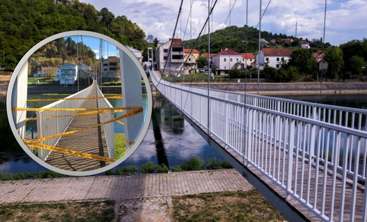 TRILJSKI MOST PREDSTAVLJAO OPASNOST ZA PROLAZNIKE Problem je riješen u ekspresnom roku