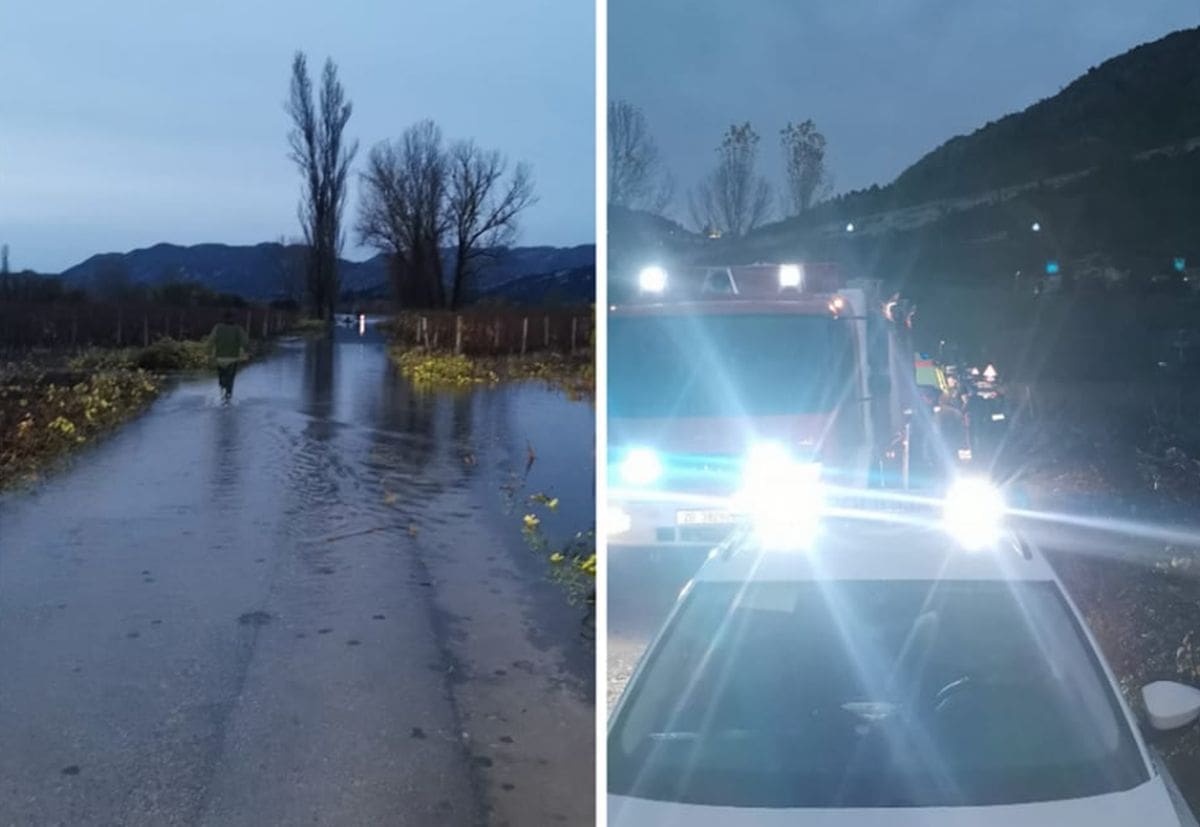 DRAMA U VRGORCU Policajci spasili ženu koja je sletjela s ceste, pronašli je pothlađenu na stablu, sve okolo poplavljeno. Veslali rukama i daskama da bi došli do nje
