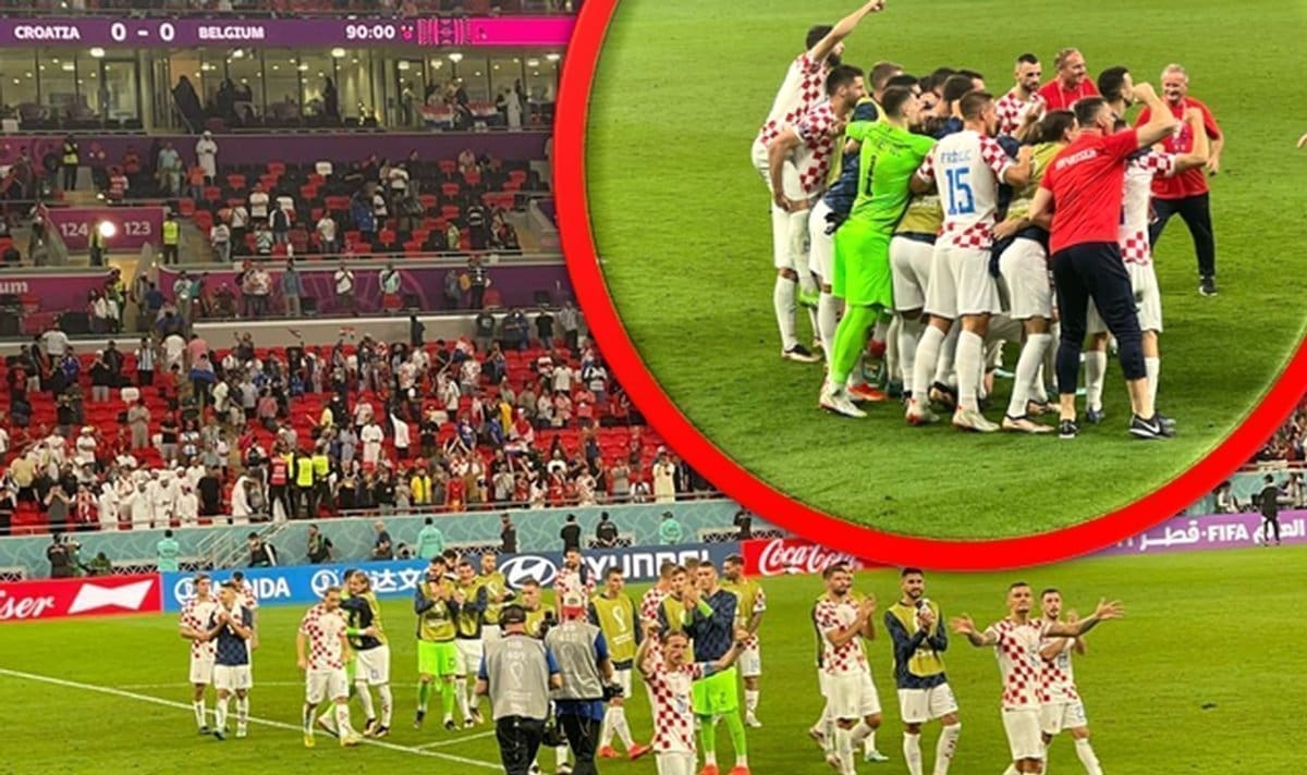 SHOW PROGRAM NA STADIONU Ekskluzivne snimke iz Katara: Pogledajte kako igrači ludo slave prolazak u osminu finala SP-a