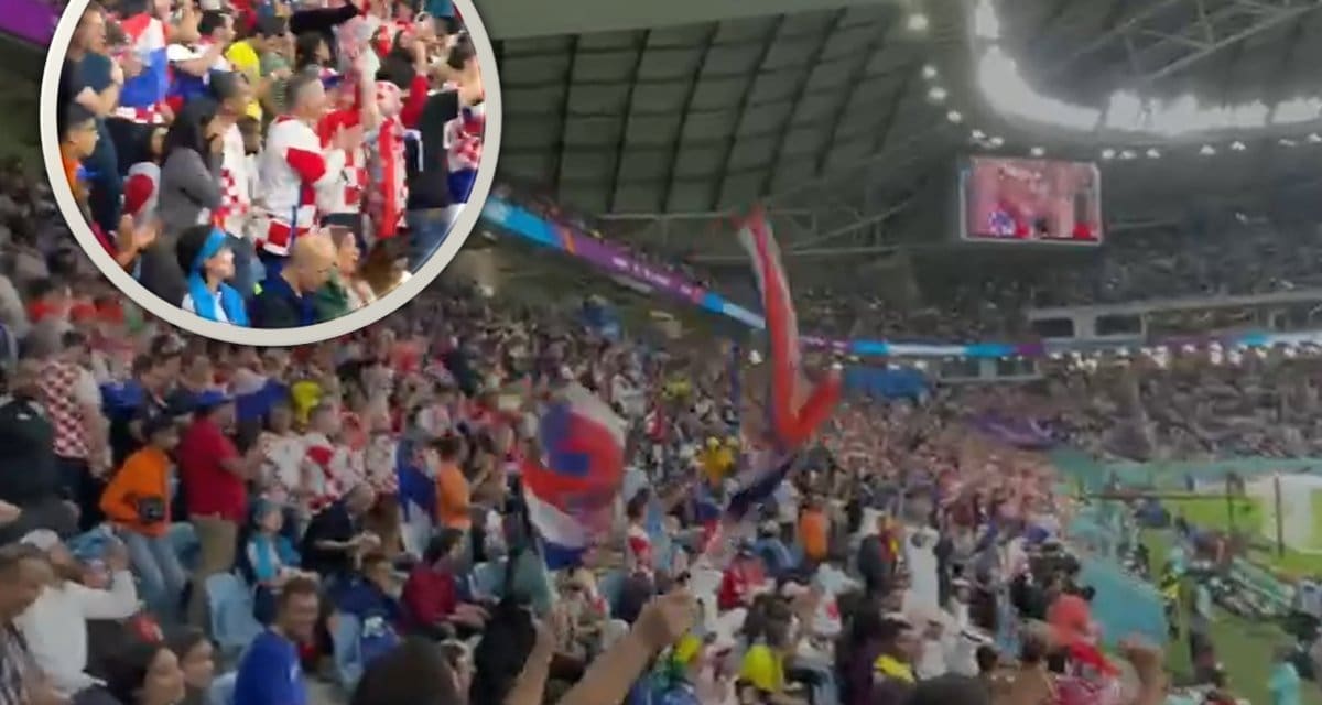 LUDILO U KATARU Tribine 'obojane' u kockice, pravi show i deliriji je nastao nakon pogotka Perišića! Pogledajte ovo