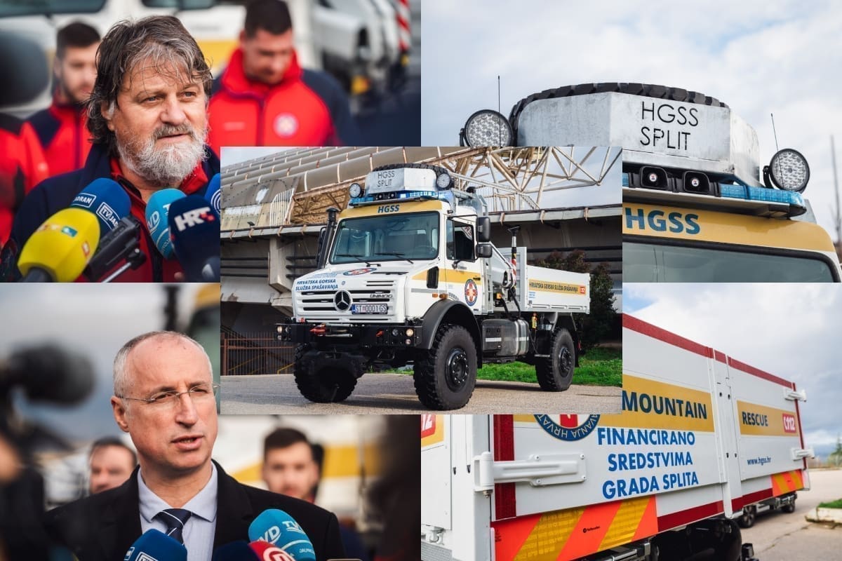 VELIK DAN ZA SPLITSKI HGSS Stiglo specijalizirano vozilo, jedino je takvo u Hrvatskoj: "Sa svim svojim priključcima, ovo vozilo može biti lokomotiva!"