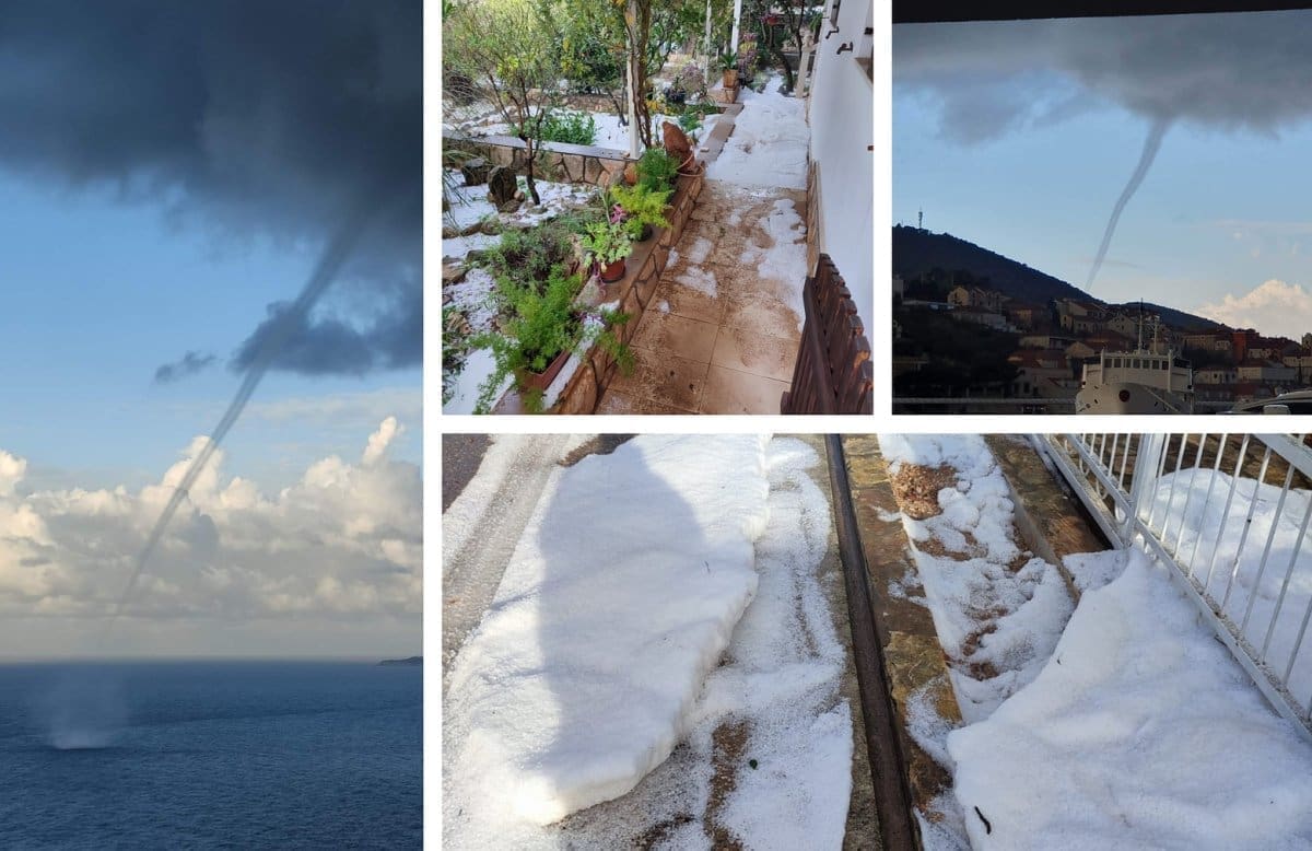 NEVRIJEME DILJEM DALMACIJE Snažna grmljavina na dalmatinskim otocima, tuča na dubrovačkom području: Donosimo sve detalje