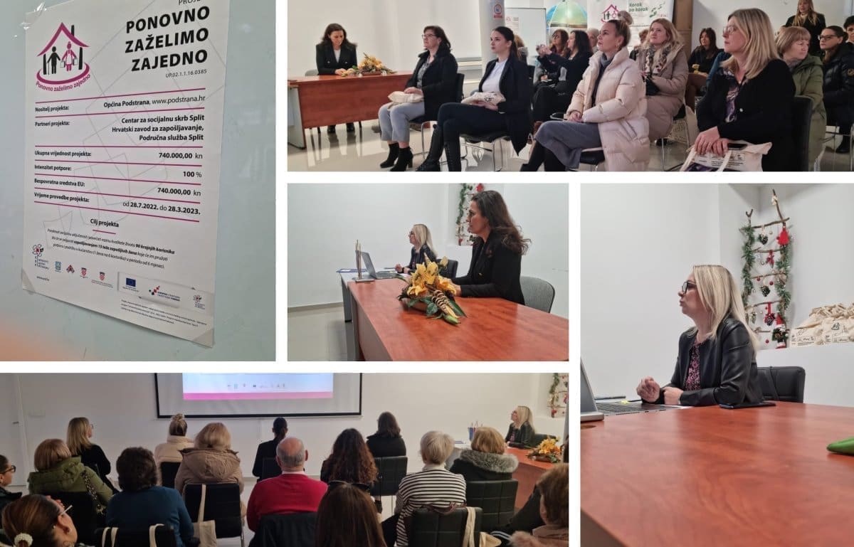 NASTAVLJAJU SE IZVRSNE VIJESTI IZ PODSTRANE Kroz projekt je zaposleno puno žena, i na tome se ne planira stati: Stigle i predstavnice Centra za socijalnu skrb Split