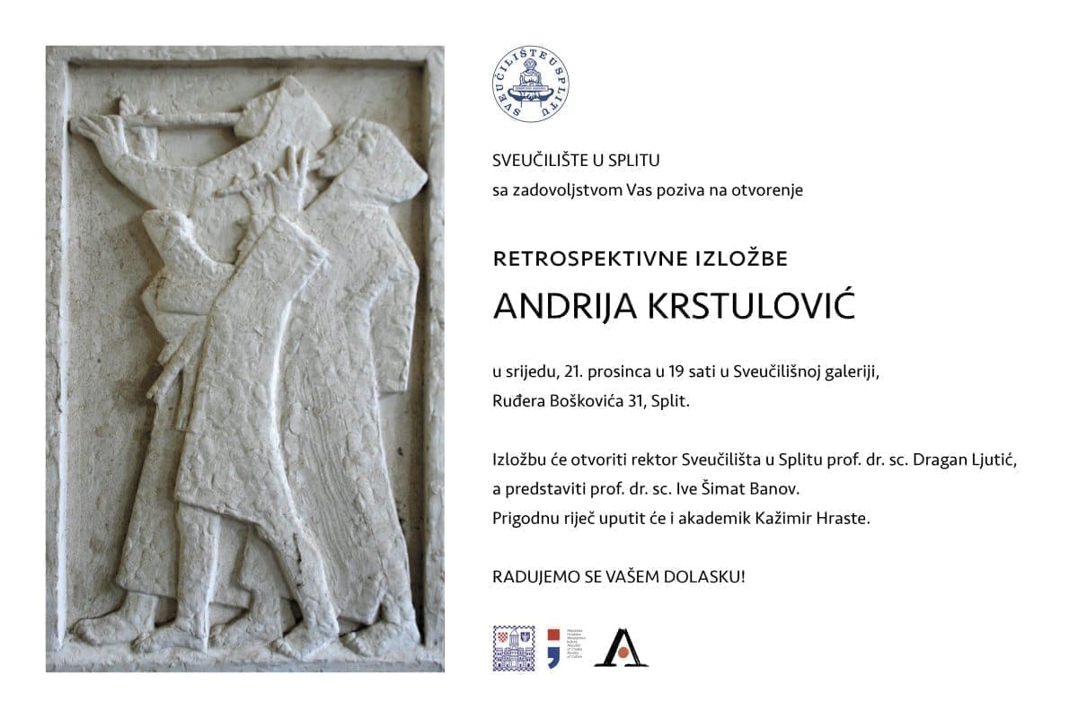 Retrospektivna izložba velikog splitskog kipara Andrije Krstulovića u Sveučilišnoj galeriji