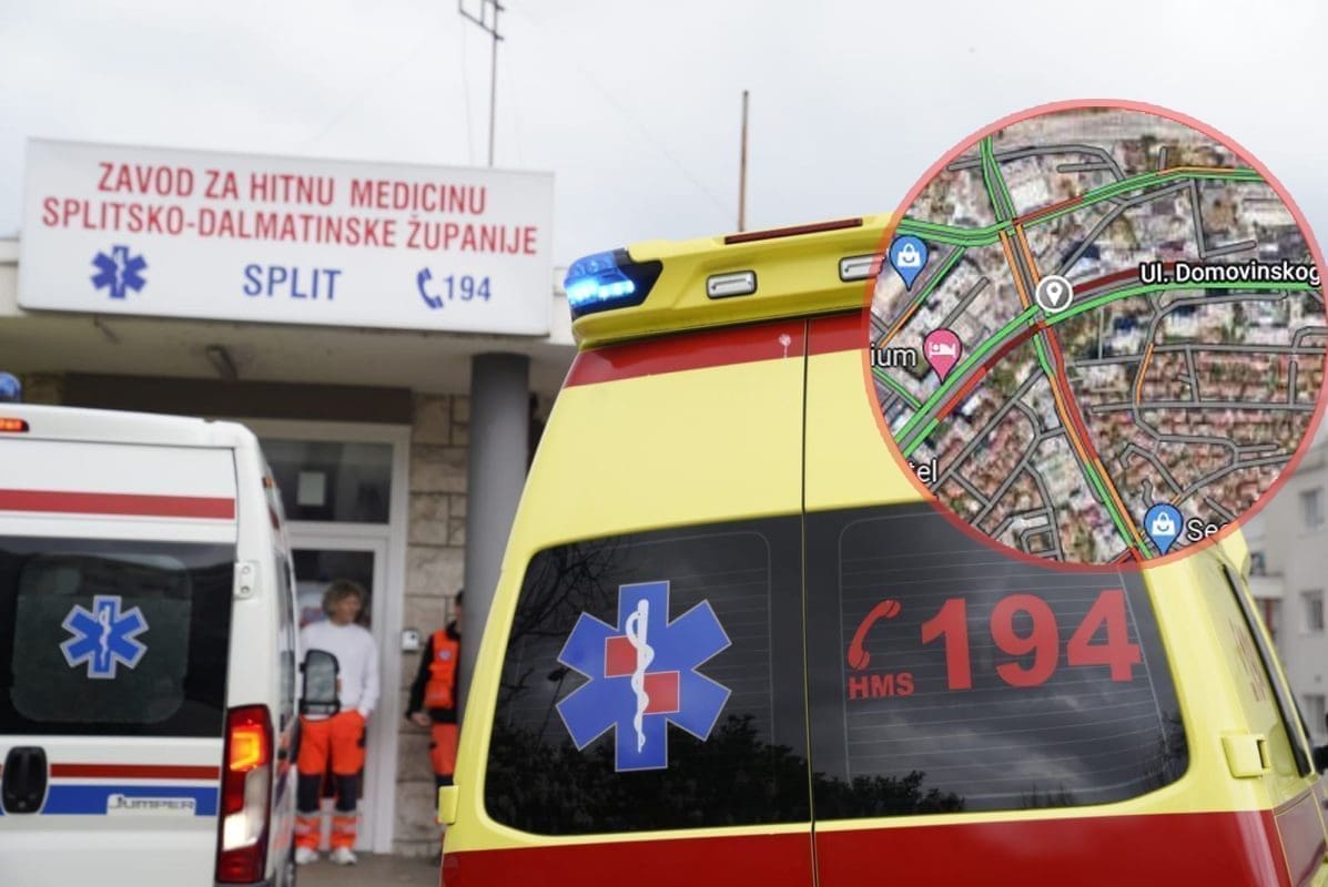 TEŠKA PROMETNA U SPLITU Oboren pješak, hitno je prevezen u bolnicu