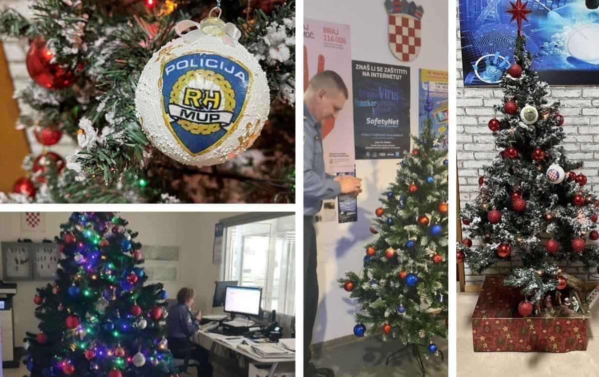 PU splitsko-dalmatinska unijela dašak Božića u svoje radne prostorije