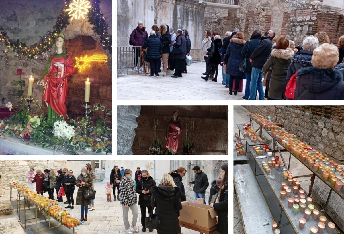 ŠTUJE SE STOLJETNA TRADICIJA Splićani u velikom broju posjećuju kriptu katedrale