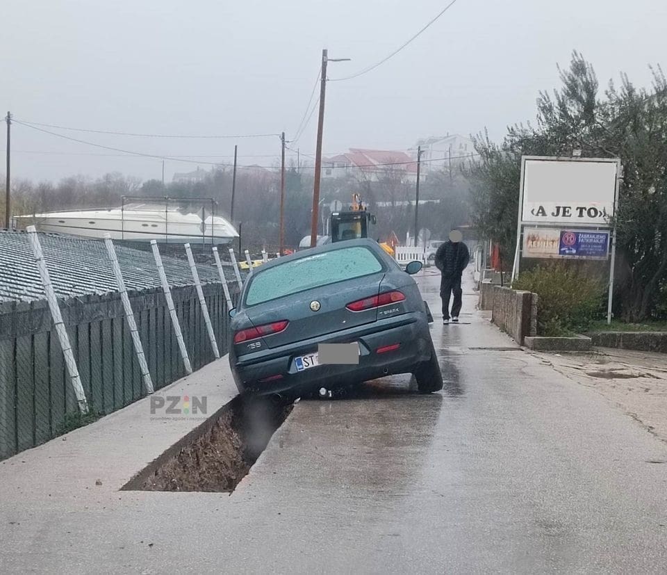 A JE TO U Solinu upao u građevinski kanal: "Kad zaobiđeš znak..."
