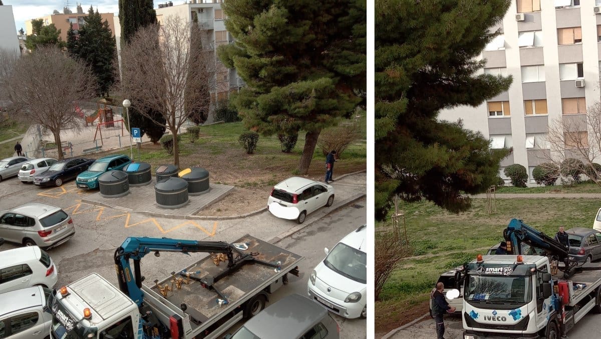 PROVJERITE JE LI VAM AUTO NA MJESTU! Pauk i redari 'urigiraju' na Plokitama. Čistoća ne može do spremnika