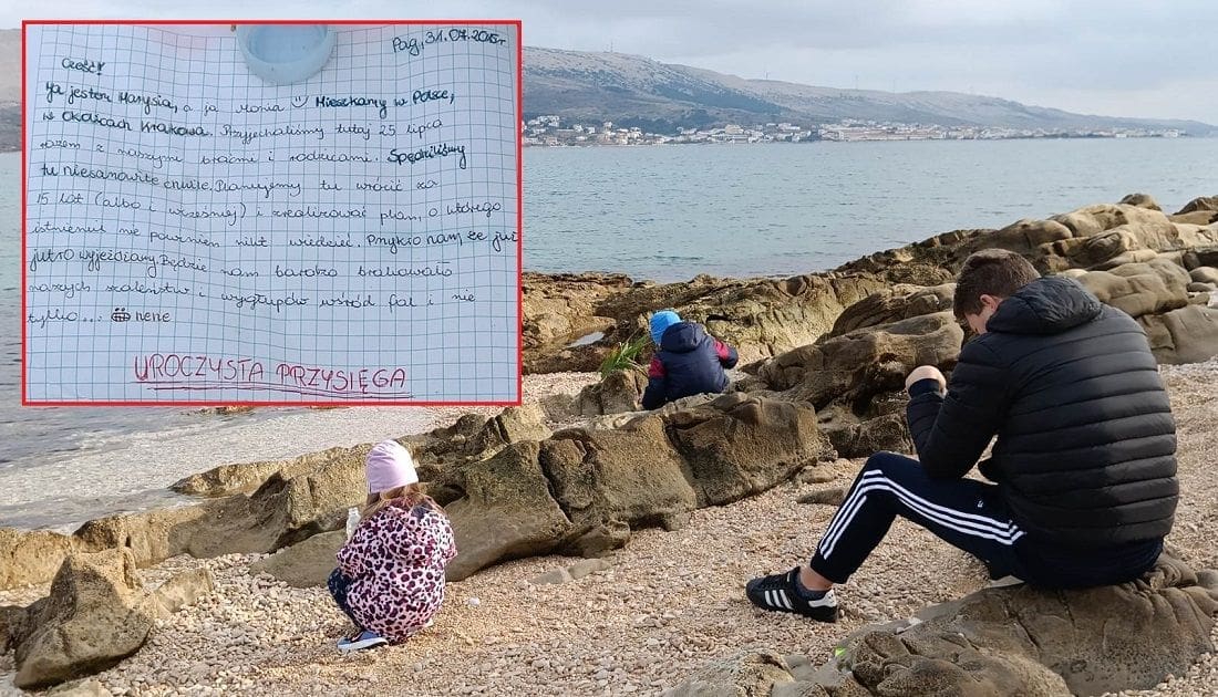 PORUKA U BOCI Na dalmatinskom otoku pronađeno jedno 'obećanje' od dvije Poljakinja. Evo što je u pismu pisalo