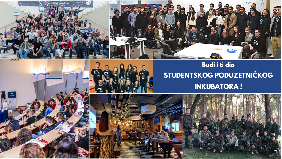 Budi i ti dio Studentskog poduzetničkog inkubatora - mjesta za sve poduzetne i proaktivne studente Sveučilišta u Splitu!