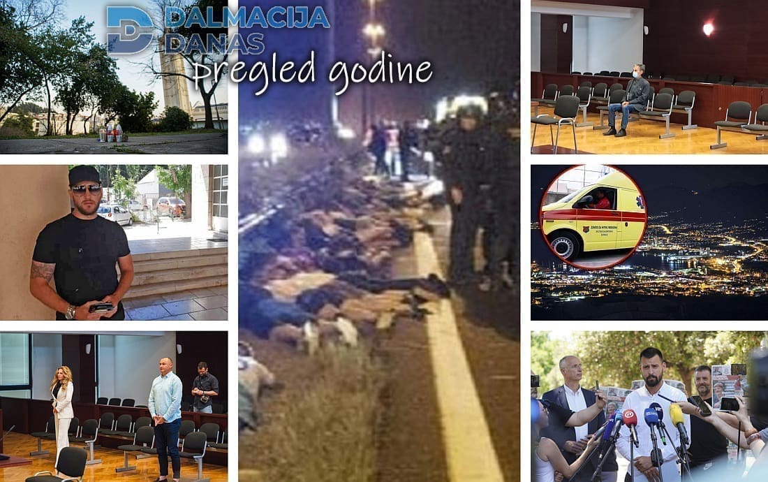 PREGLED CRNE KRONIKE 2022. (1. dio) Tragedija na Korčuli, 14 godina zatvora ubojici dr. Tukić, osuđen solinski ubojica susjeda, nezapamćeni sukob na A1