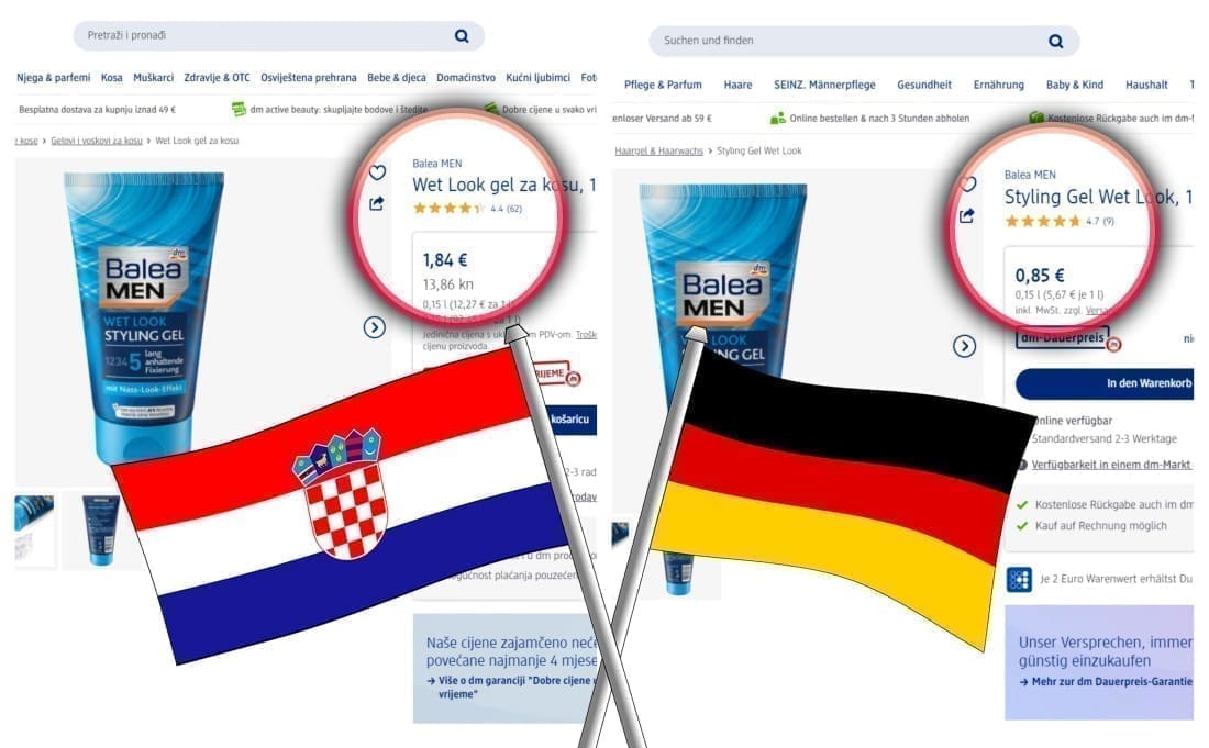 JE LI OVO MOGUĆE? Njemačke plaće su više nego triput veće od hrvatskih. Hrvat usporedio cijene istih artikala istog dućana u Hrvatskoj i Njemačkoj. Podaci su poražavajući!