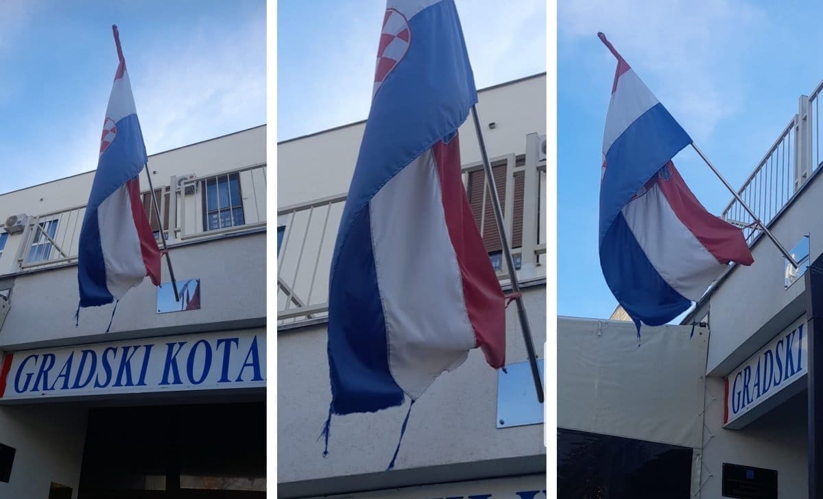 Splitski HSP reagirao zbog zastave na ulazu u prostorije GK Bol: "Ovo je žalosno"
