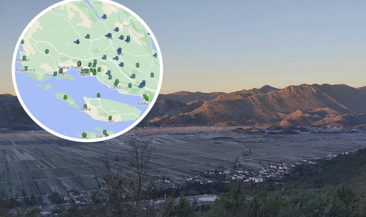 ZIMSKO JUTRO U Zagori temperature do -8 stupnjeva, mraza je bilo i ponegdje na otocima!