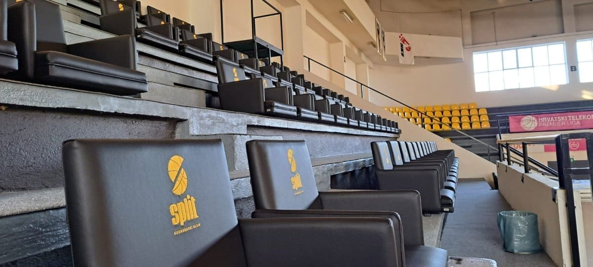 DVORANA KK SPLIT U NOVOM RUHU Danas su postavljene sjedalice u svečanoj loži