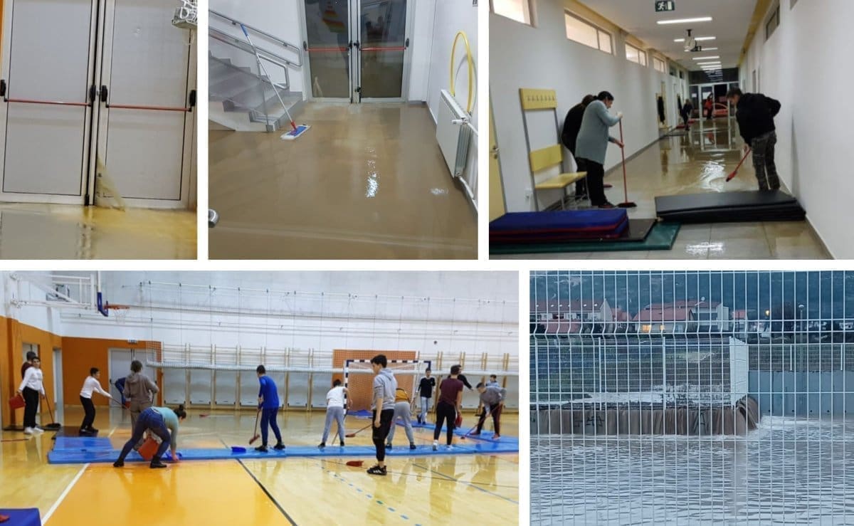 KAŠTELANSKA ŠKOLA 'POD VODOM' "Voda je šikljala preko zatvorenih vrata, sićevima smo vodu kupili, iznosili i izbacivali"