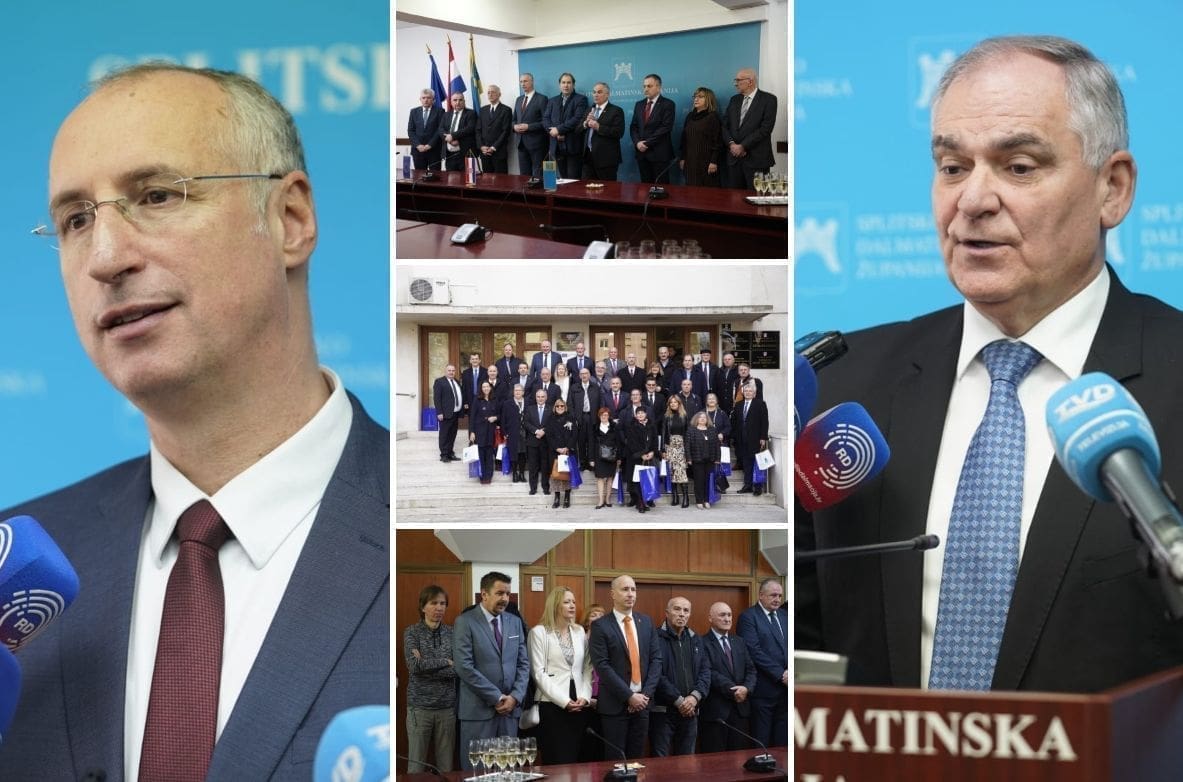 DAN MEĐUNARODNOG PRIZNANJA RH Župan Boban i splitski gradonačelnik Puljak upriličili svečani prijem za počasne konzule i predstavnike zajednica nacionalnih manjina